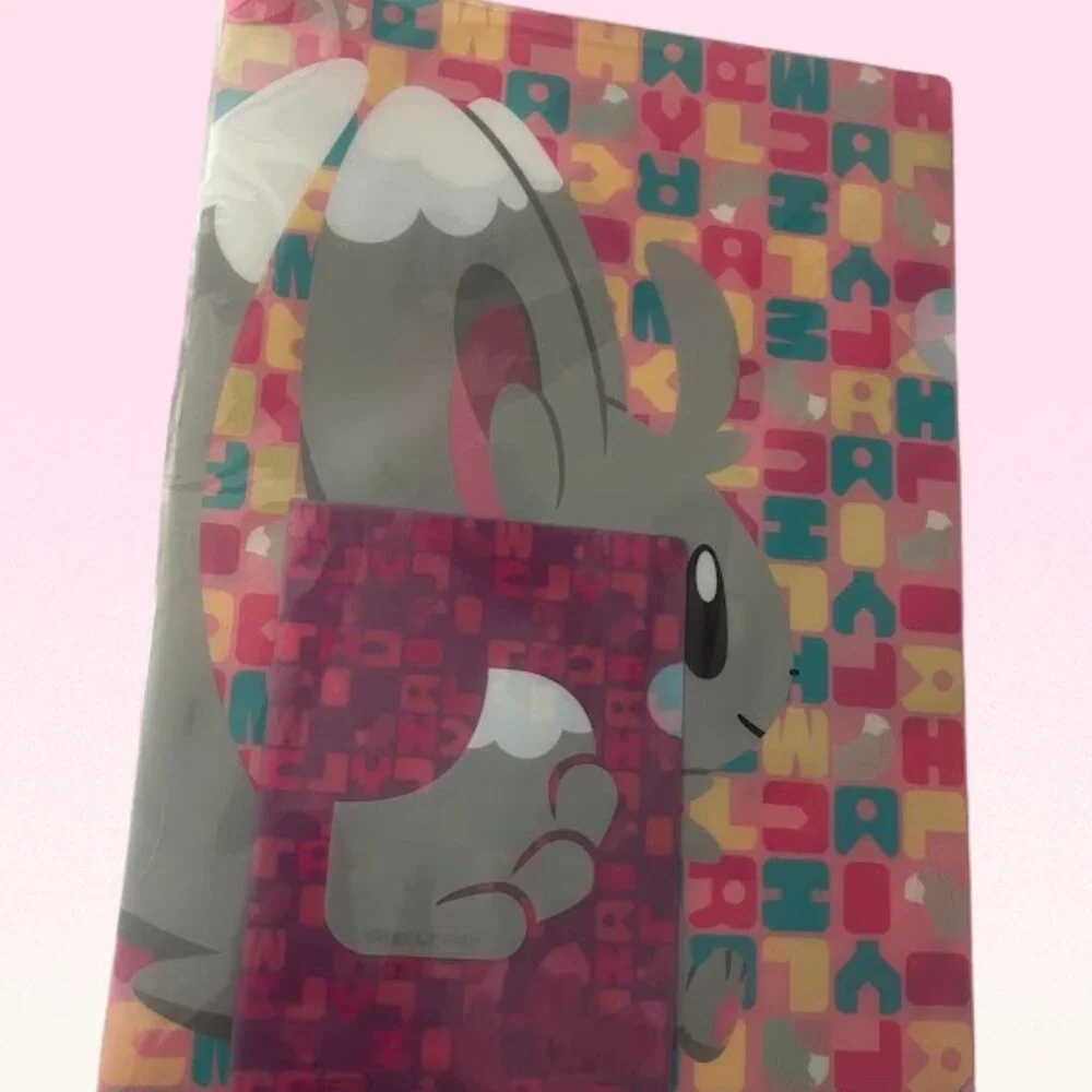 Pokémon Center Minccino A4 Clear File & Mini Folder Set – Japan Exclusive